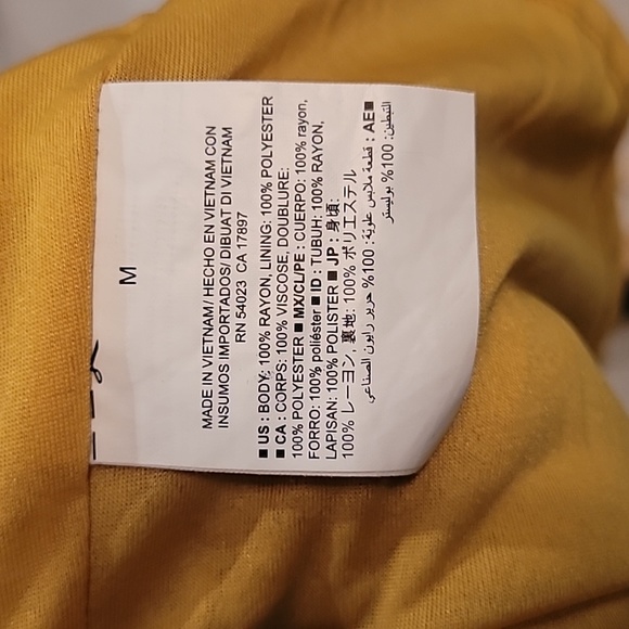 Old Navy Mustard Print V- Neck Sundress - Medium - Picture 8 of 8